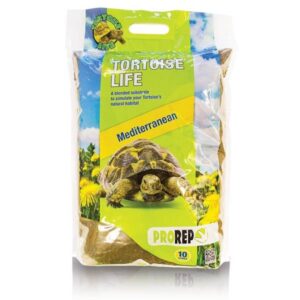 prorep tortoise life substrate is a blend of soil and pure limestone for Mediterranean and Horsfield tortoises.